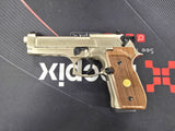 Second Hand Beretta M92 FS Nickel wood grips .177