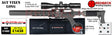 AGT AIRGUN TECHNOLOGY VIXEN LONG AIRRIFLE PACKAGE DEAL COMES WITH SCOPE, BAG, PELLETS AND TARGETS.