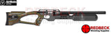 Air Maks Katran B Air rifle shown from the right hand side with forest laminate stock