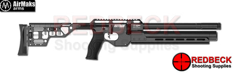 Air Maks Katran Pro compact air rifle shown from the right hand side with black tactical stock