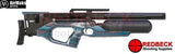 AirMaks Krait L air rifle blue laminate airgun shown from left hand side view.