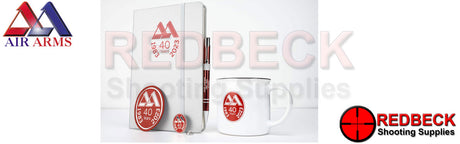 Air Arms Kymira limited edition air rifle close up of cup and book