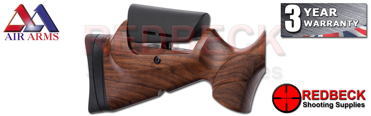 Adjustable cheek piece for TX200 Ultimate Springer in Walnut.