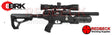 BRK Brocock Pathfinder airrifle. This folding stock airgun is the latest air rifle from BRK. The Path Finder builds on the Ranger format but gives increased shot count. Right Hand View.