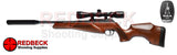 BSA Lightning CLX break barrel air rifle with beech stock shown from left hand side