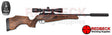 BSA Lightning CLX break barrel air rifle with walnut stock shown from right hand side