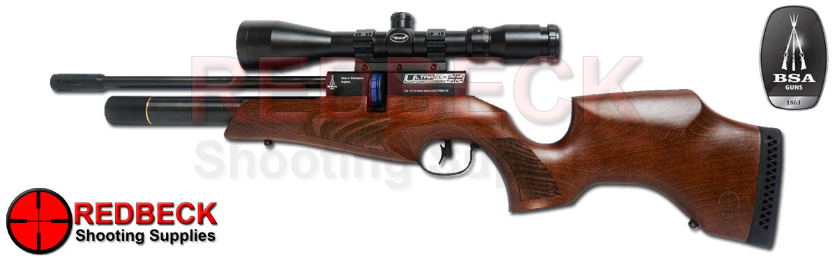 BSA Ultra CLX side lever air rifle shown from the left hand side