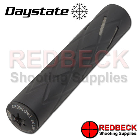 Daystate 0BD silencer black with silver vents long version shown