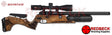 Daystate Blackwolf air rifle with walnut stock and carbon fibre bottle shown from the right hand side