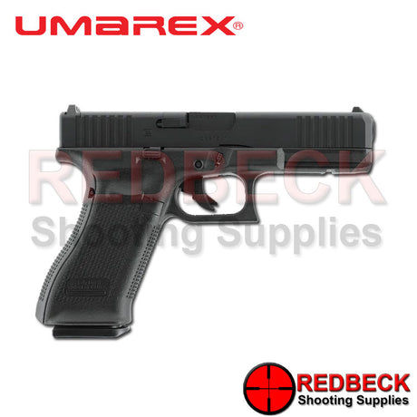 Umarex Glock 17 Gen 5 MOS CO2 air pistol shown from the left hand side