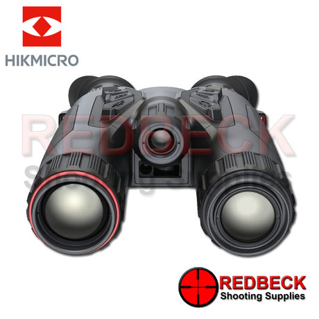 HIK MICRO HABROK 4K HE25L THERMAL BINOCULARS SHOWN FROM THE FRONT