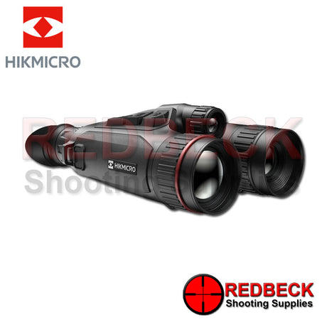 Hik Micro Habrok Pro HQ50L thermal imaging and digital night vision binoculars shown from the right hand side