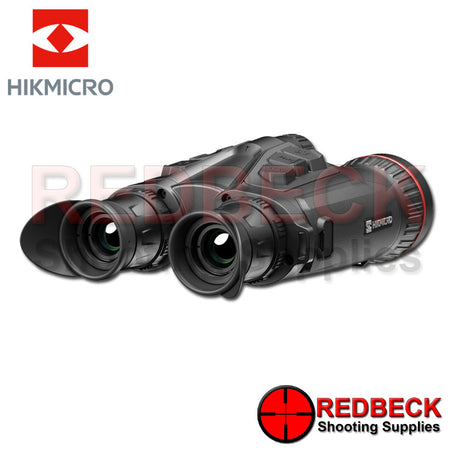 Hik Micro Habrok Pro HX60L thermal imaging and digital night vision binoculars shown from the right hand side