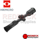 Hik Micro Alpex 4K Non LRF day night vision scope shown from the top