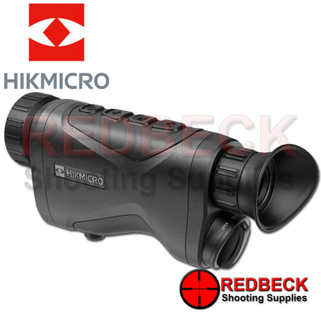 HIKMICRO Condor CH35L 35mm LRF 384x288 12um sub 20mK Thermal Monocular. SHOWING FRONT left hand side at an angle.