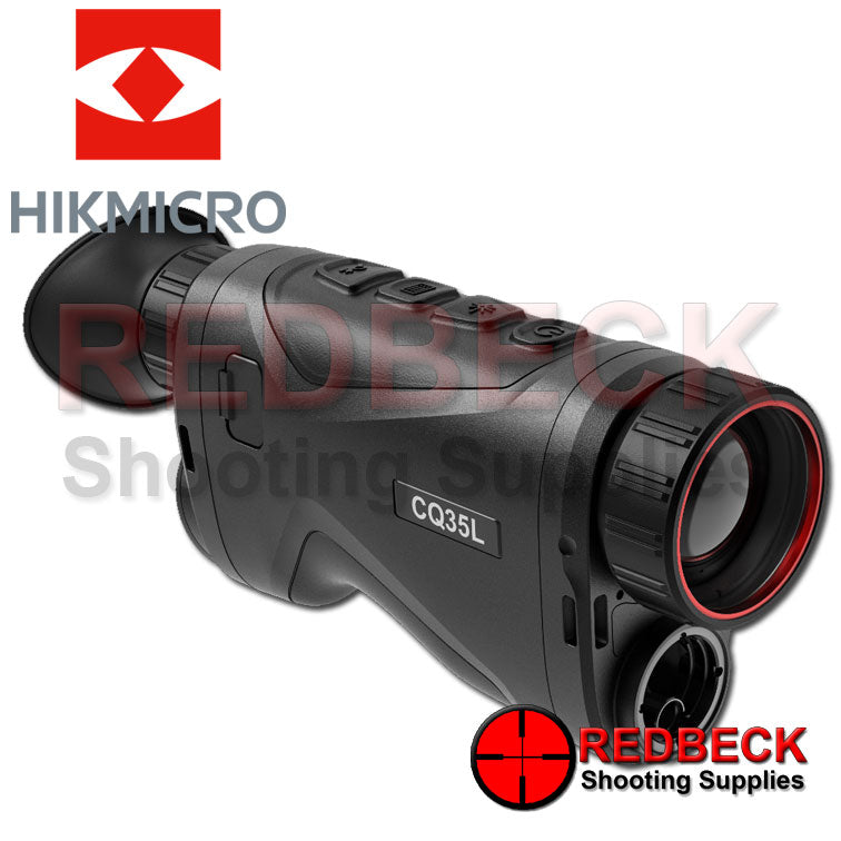 HIKMICRO Condor CQ35L Pro 35mm LRF 640x512 12µm <20mK THERMAL HAND HELD MONOCULAR. SHOWING FULL GLASS LEFT SIDE.