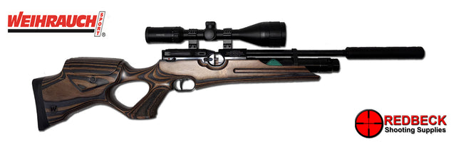 The Weihrauch HW100KT laminate&nbsp;is one of the finest PCP rifles currently available, this is due to the high build quality, superb accuracy from Weihrauchs own barrel, and the super smooth side lever action.