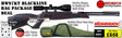 WEIHRAUCH HW97KT BLACKLINE THUMBHOLE AIRRIFLE BAG PACAGE DEAL. INCLUDES HW97KT WITH BLACK TACTICAL STOCK AIRGUN, HAWKE 3-12X50 SCOPE, MATCH MOUNTS PELLETS, TARGETS AND GUN BAG