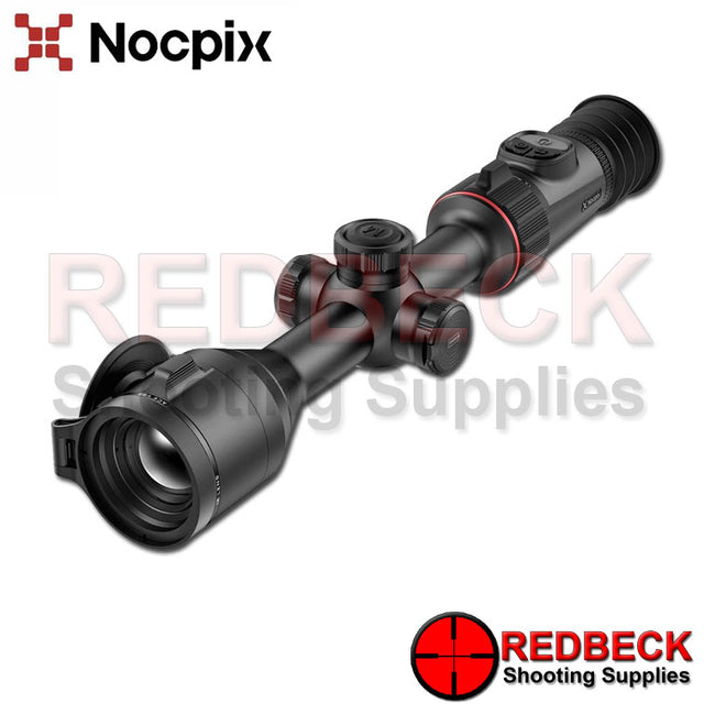 NOCPIX ACE L35 thermal rifle scope shown from the left hand side