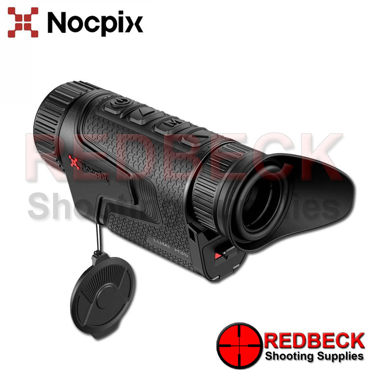 Nocpix Lumi H35 thermal imaging monocular shown from the back