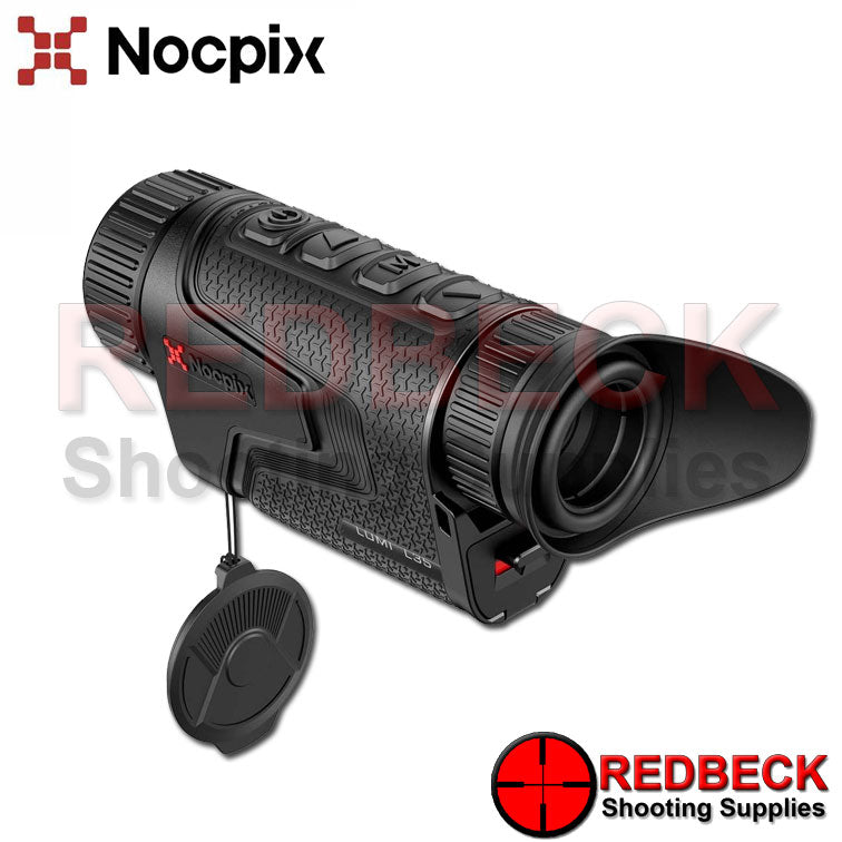 Nocpix Lumi L35 thermal monocular shown from the back