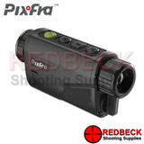 Pixfra ARC A419 thermal imaging monocular shown from the back