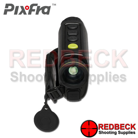 Pixfra ARC A419 thermal imaging monocular shown from the top