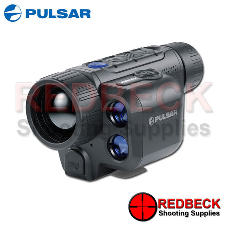 Pulsar Axion 2 LRF XQ35 Pro thermal imaging monocular shown from the front