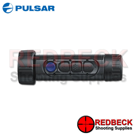 Pulsar Axion 2 XQ35 Pro thermal imaging monocular shown from the top