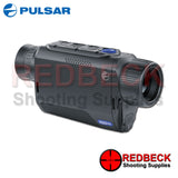 Pulsar Axion XQ30 Pro thermal imaging monocular shown from an angled right hand side