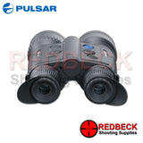 Pulsar Merger LRF XL50 thermal imaging binoculars shown from the back