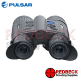 Pulsar Merger LRF XP35 thermal imaging binoculars shown from the back