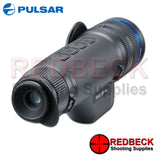 Pulsar Telos LRF XG50 thermal imaging monocular shown from the back