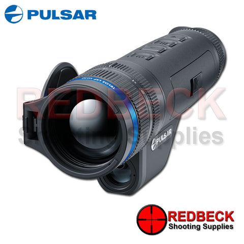 Pulsar Telos LRF XG50 thermal imaging monocular shown from the front