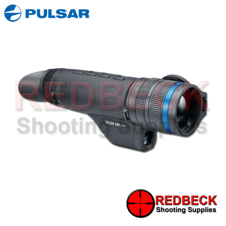 Pulsar Telos LRF XG50 thermal imaging monocular shown from the side