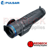 Pulsar Telos LRF XL50 thermal imaging monocular shown from the top