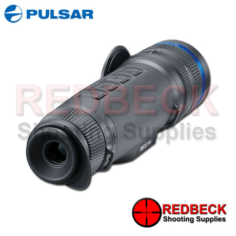 Pulsar Telos XP50 thermal imaging monocular shown from the back