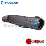 Pulsar Telos XP50 thermal imaging monocular shown from the side