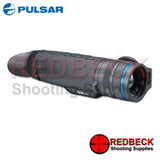 Pulsar Telos XQ35 thermal imaging monocular shown from the side