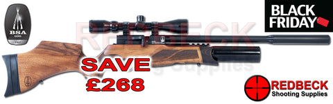 BSA R12 SLX Side Lever Walnut Stock Air Rifle. Full length Right Hand View Black Friday Deal