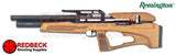 Remington Spirit X Bullpup air rifle shown from the left hand side with thumbhole beech stock