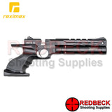 Reximex Mito Air Pistol shown in black from right hand side.