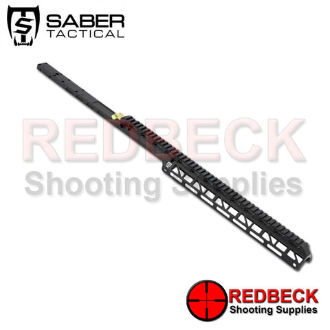 SABER TACTICAL FX IMPACT MK4 TRS TOP RAIL IN BLACK WITH BUBBLE LEVEL