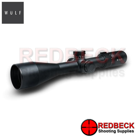 Wulf Lightning 30 6-24x50 SFP SF scope shown from the left hand side