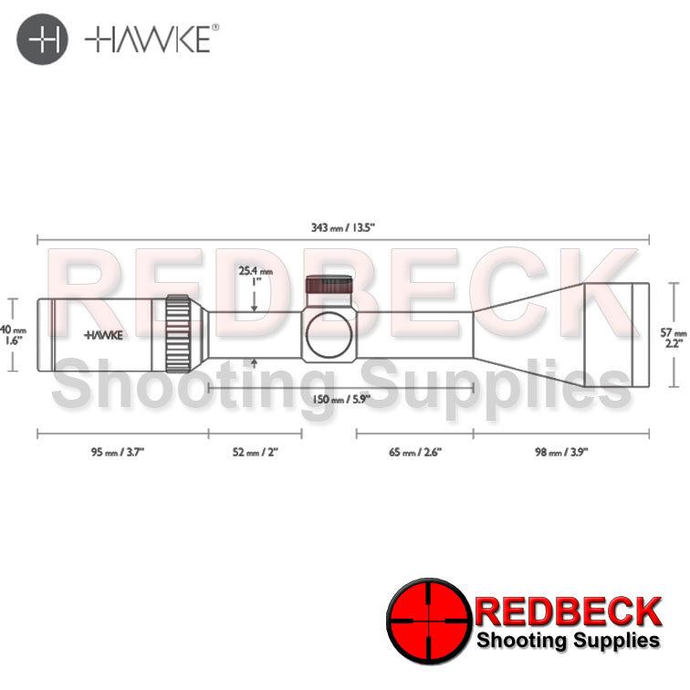 HAWKE Vantage 3-9×50 Mil Dot SCOPE