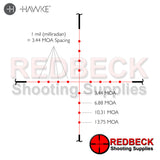 Vantage 3-9×40 Rimfire .22 (High Velocity)reticle breakdown