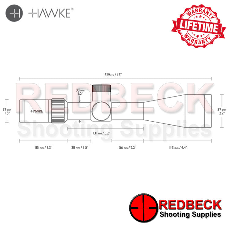 Hawke Airmax 30 6-24X50 WA SF Compact Scope