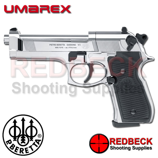 Beretta 92FS Polished Chrome C02 Air Pistol