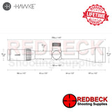 Hawke Airmax 30 WA Wide Angled SF Second Focal Plane  6-24×50 SF Scope