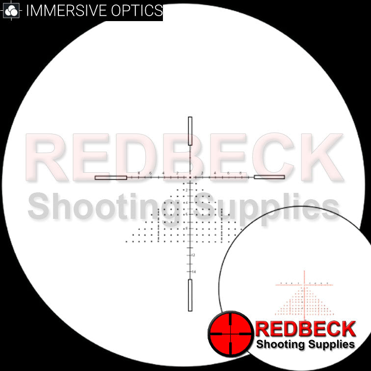 Immersive Optics 10x40 Prismatic Air Rifle Scope Extended Mil Dot with MOA Adjustable Mounts